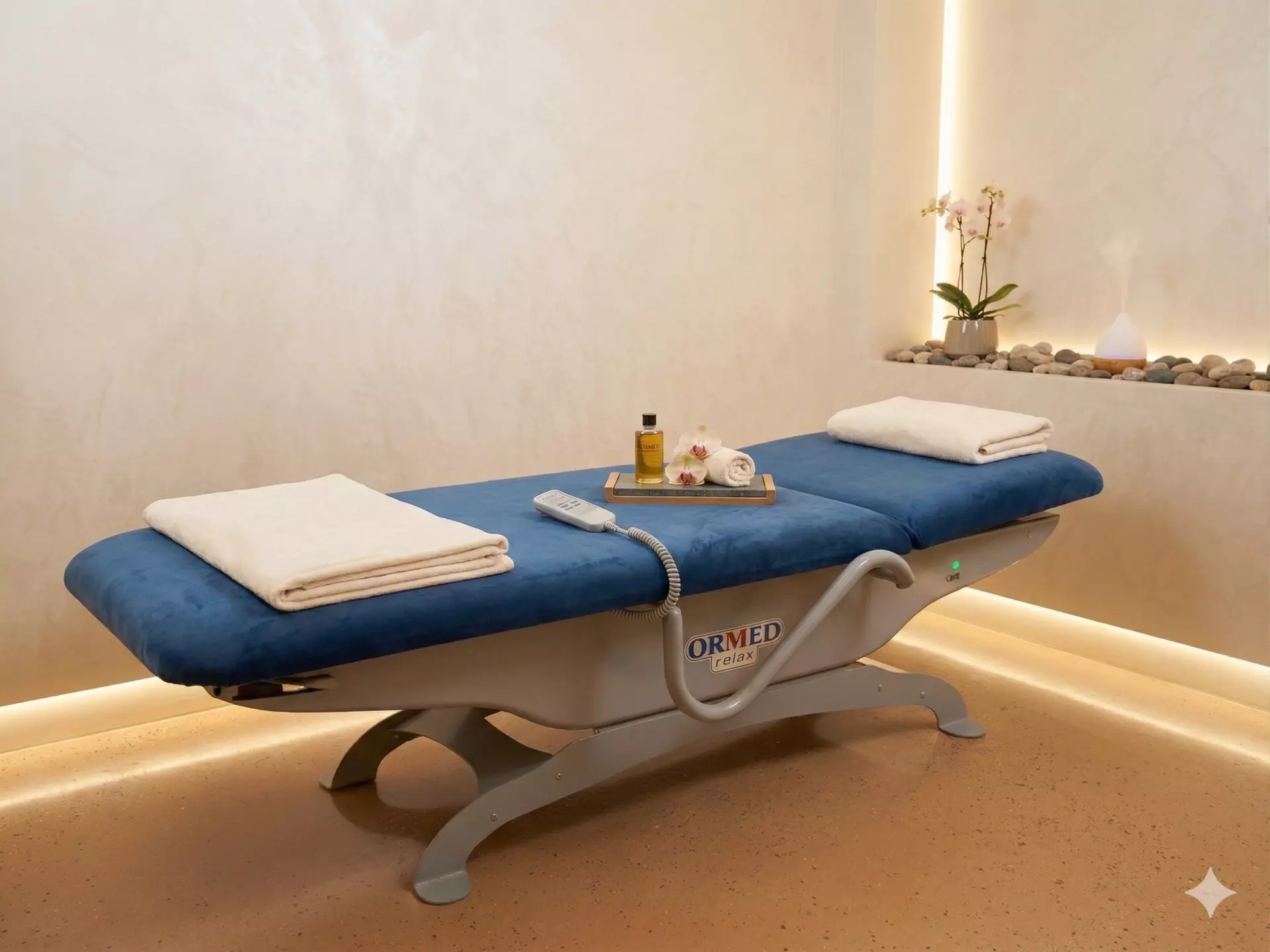 Massage bed. Санаторий Нехама в тихом месте